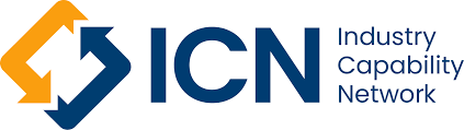 ICN logo with interlocking arrows and the text 'ICN Industry Capability Network'