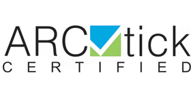 Logo featuring a stylized checkmark inside a blue and green square.
