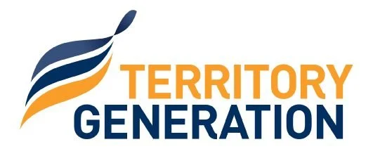 Logo featuring a stylized blue and orange flag next to the text 'Territory Generation'.
