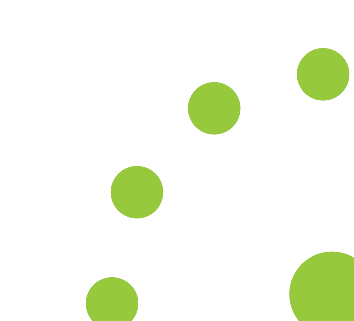 A digital rendering of a star formation diagram with green circles and connecting lines.