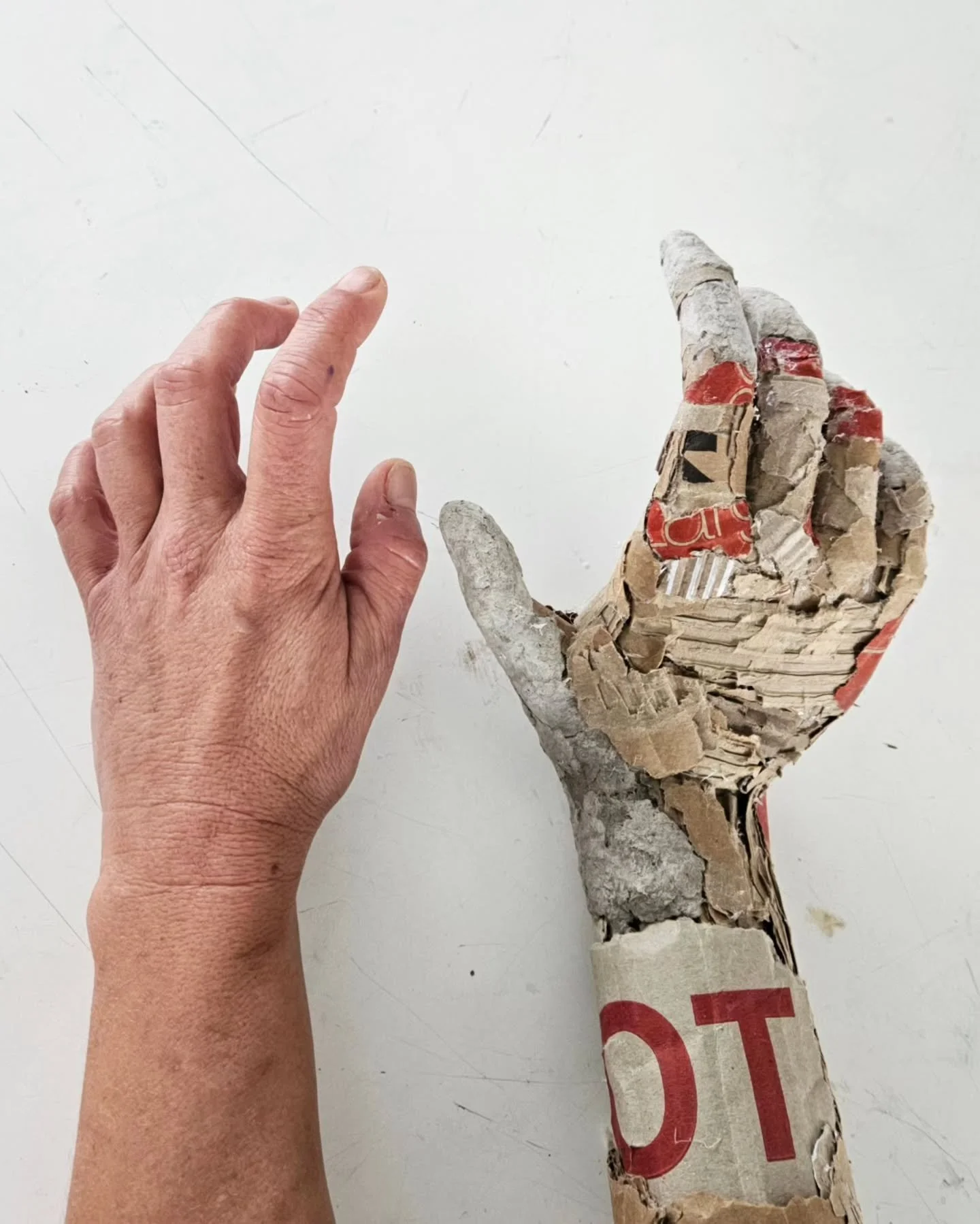 As you may have noticed, I&rsquo;ve started adding hands to some of my sculptures 🖐

Partly as a challenge, to see how difficult it would be to make them from cardboard and to push my techniques a little further. But also because I wanted to bring a