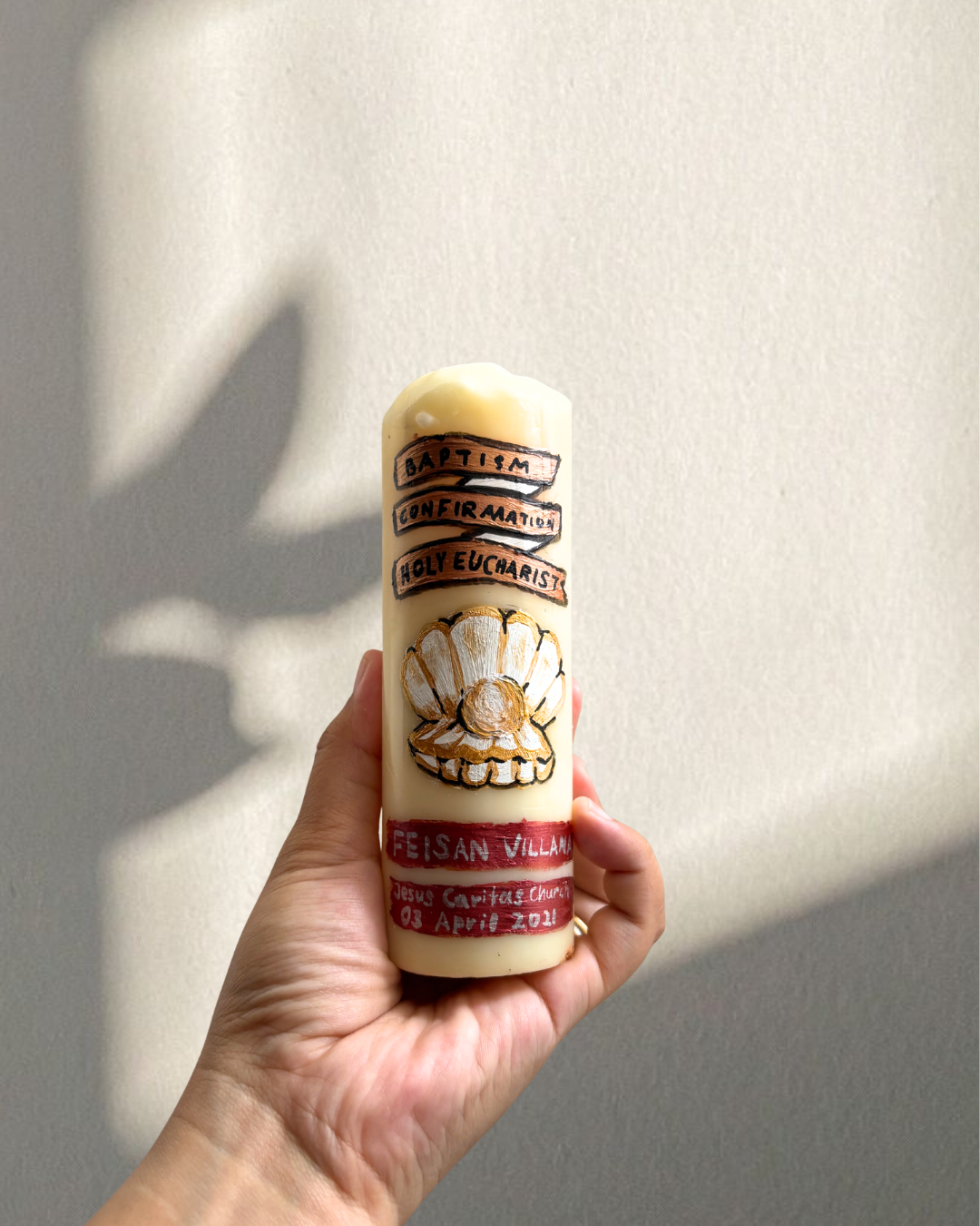 Custom Baptism Candle