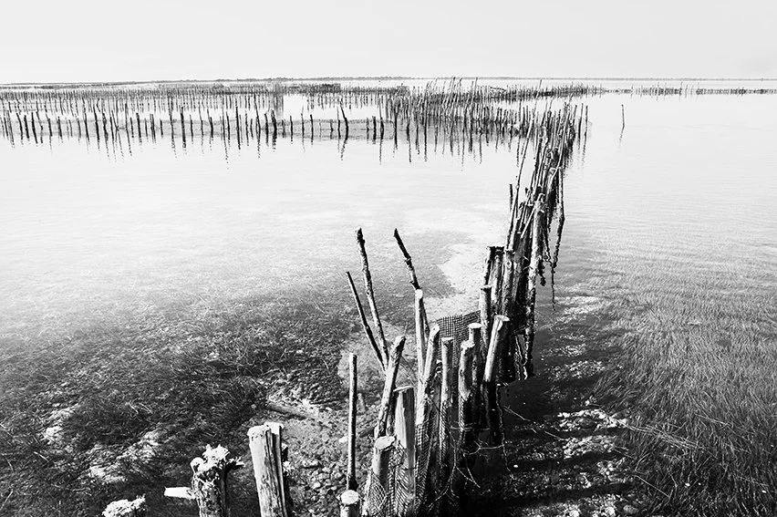 Traditional divaria fish traps Etoliko lagoon, fine art documentary landscape by Stavros Kostakis Photography.