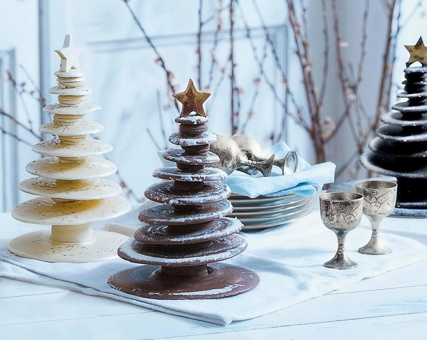 Advertising Photography for Papaspirou Bekery  christamas chocolate trees