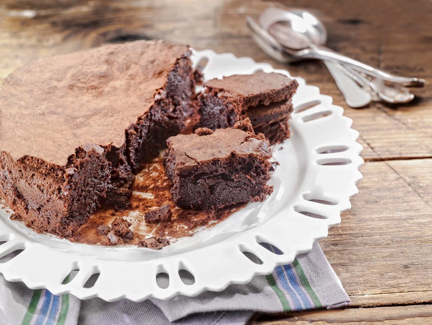 Professional editorial for Argiro Barbarigou cook book ,the rich chocolate cheese cake. Stavros Kostakis editorial pastry photogrphy