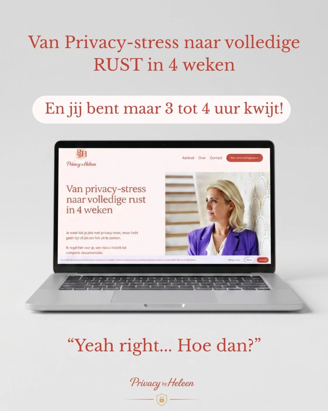 &ldquo;Yeah right&hellip; Hoe dan?&rdquo;

Hoor ik vaker en ik snap deze gedachte!

Maar ik regel het voor je. Beloofd!

4 weken. 3 tot 4 uur van jouw tijd. Ik doe de rest. 

Let&rsquo;s go! 💜

Check m&rsquo;n 🔗 in bio voor een gratis kennismakings