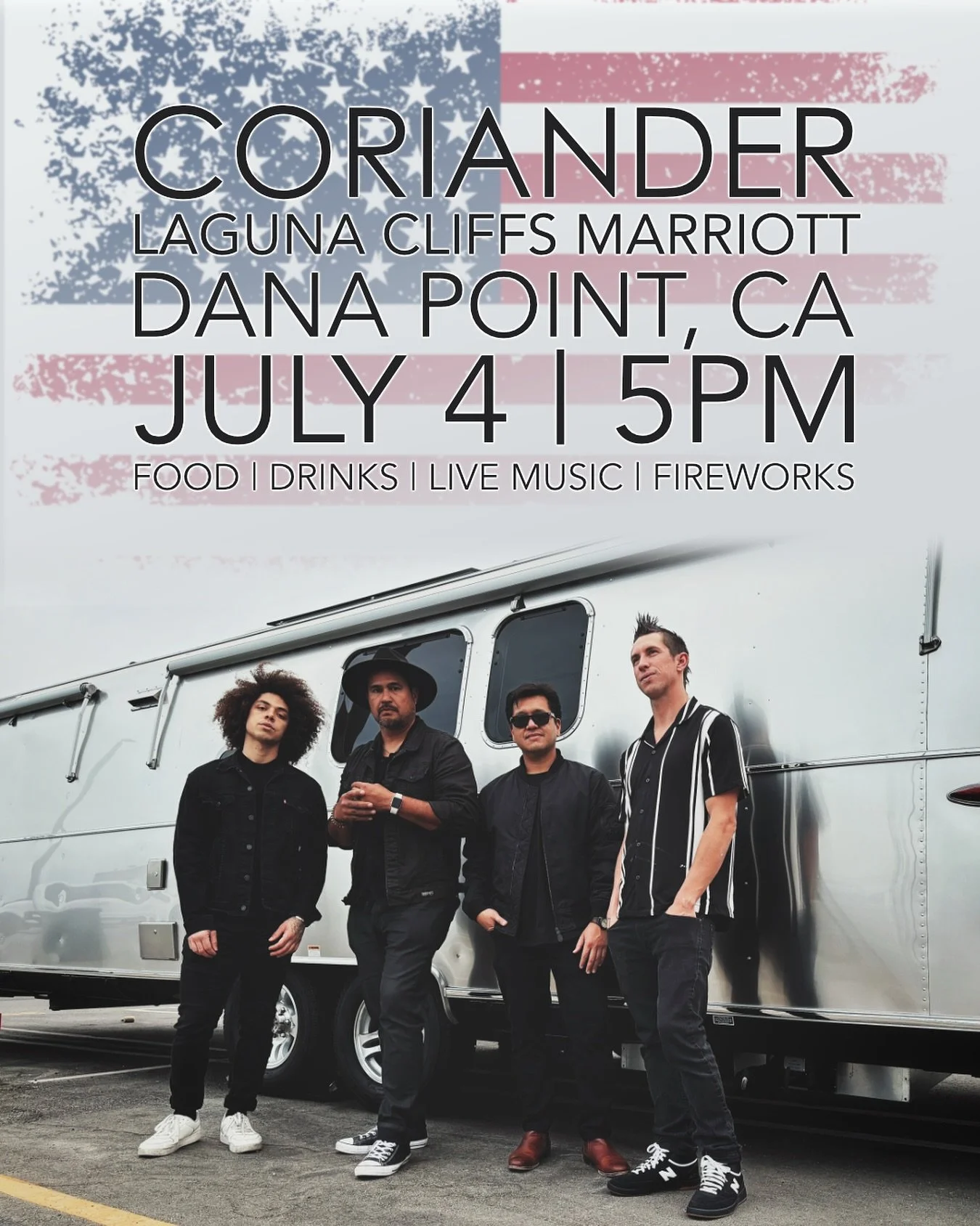 DANA POINT. We&rsquo;re headed to the beach for July 4 🦅

See you there 🫡 🇺🇸 

@lagunacliffs 
DOORS: 4PM

#danapoint #lagunabeach #lagunacliffsmarriott #lagunacliffs #livemusic #spiceboys