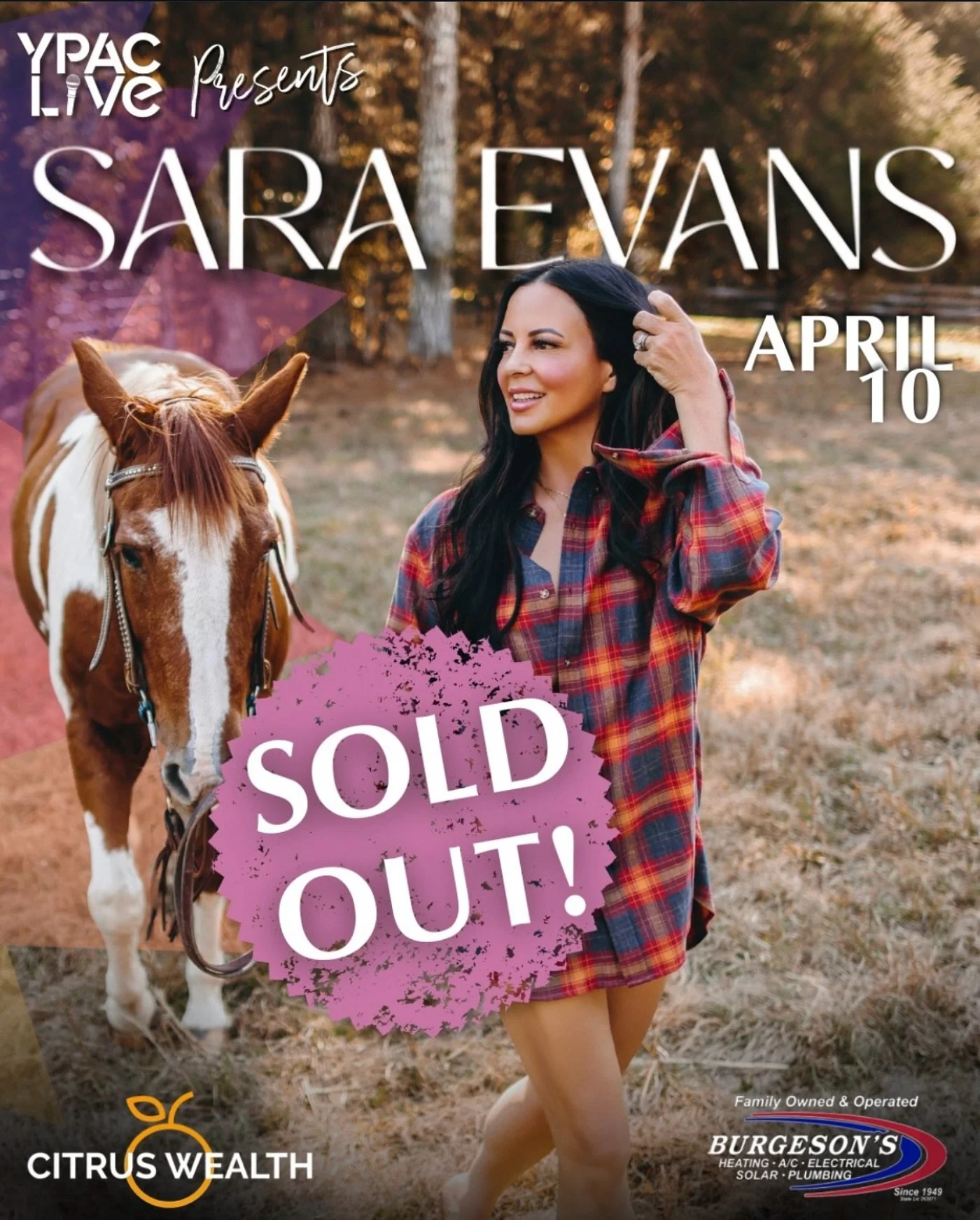 Thursday April 10. Excited to open up for @saraevansmusic at @ypacofficial. Kicking off the evening with a sunset acoustic set 🤙🏾
