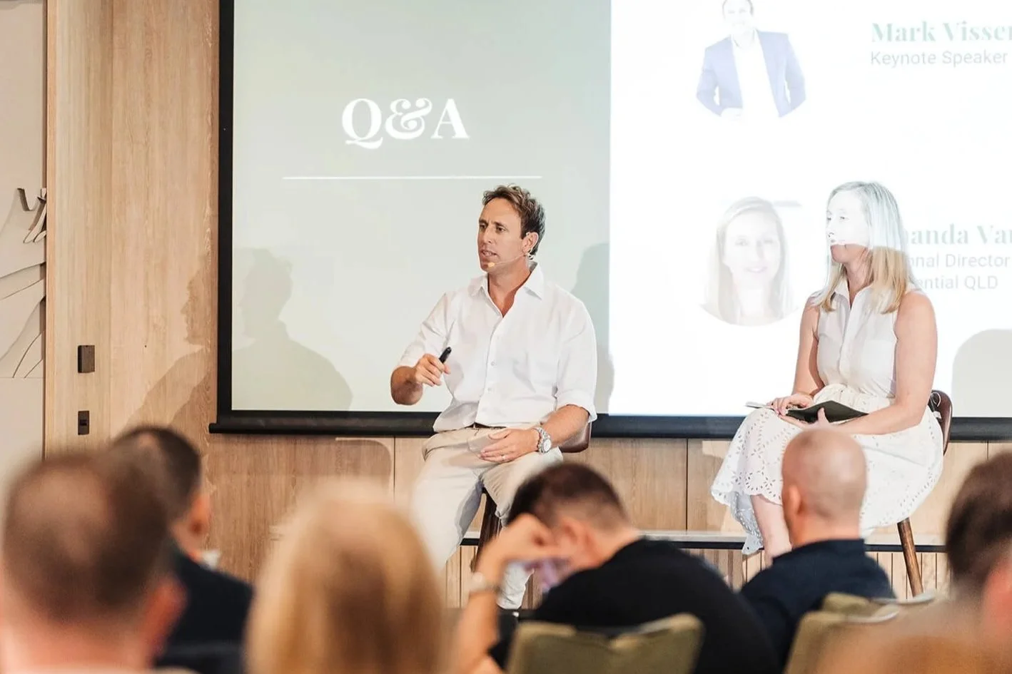 Mark Visser facilitating an interactive workshop tailored to an organisation's goals, challenges and desired outcomes.