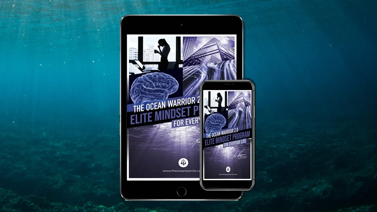 Digital cover for The Ocean Warrior 2.0, an elite mindset program for everyday life.
