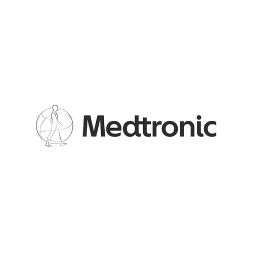 Medtronic logo — client of keynote speaker Mark Visser