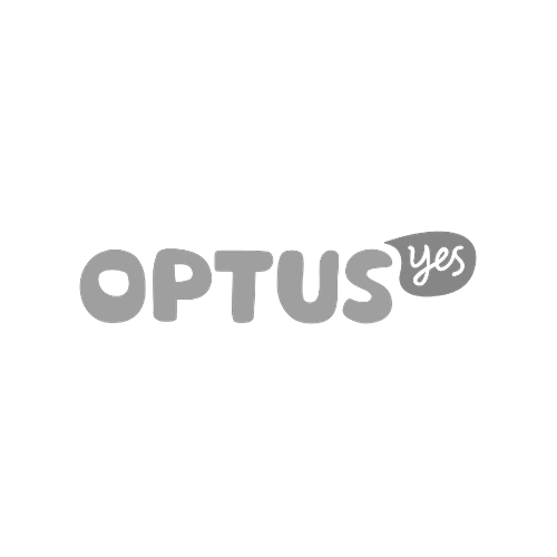 Optus logo — client of keynote speaker and workshop facilitator Mark Visser