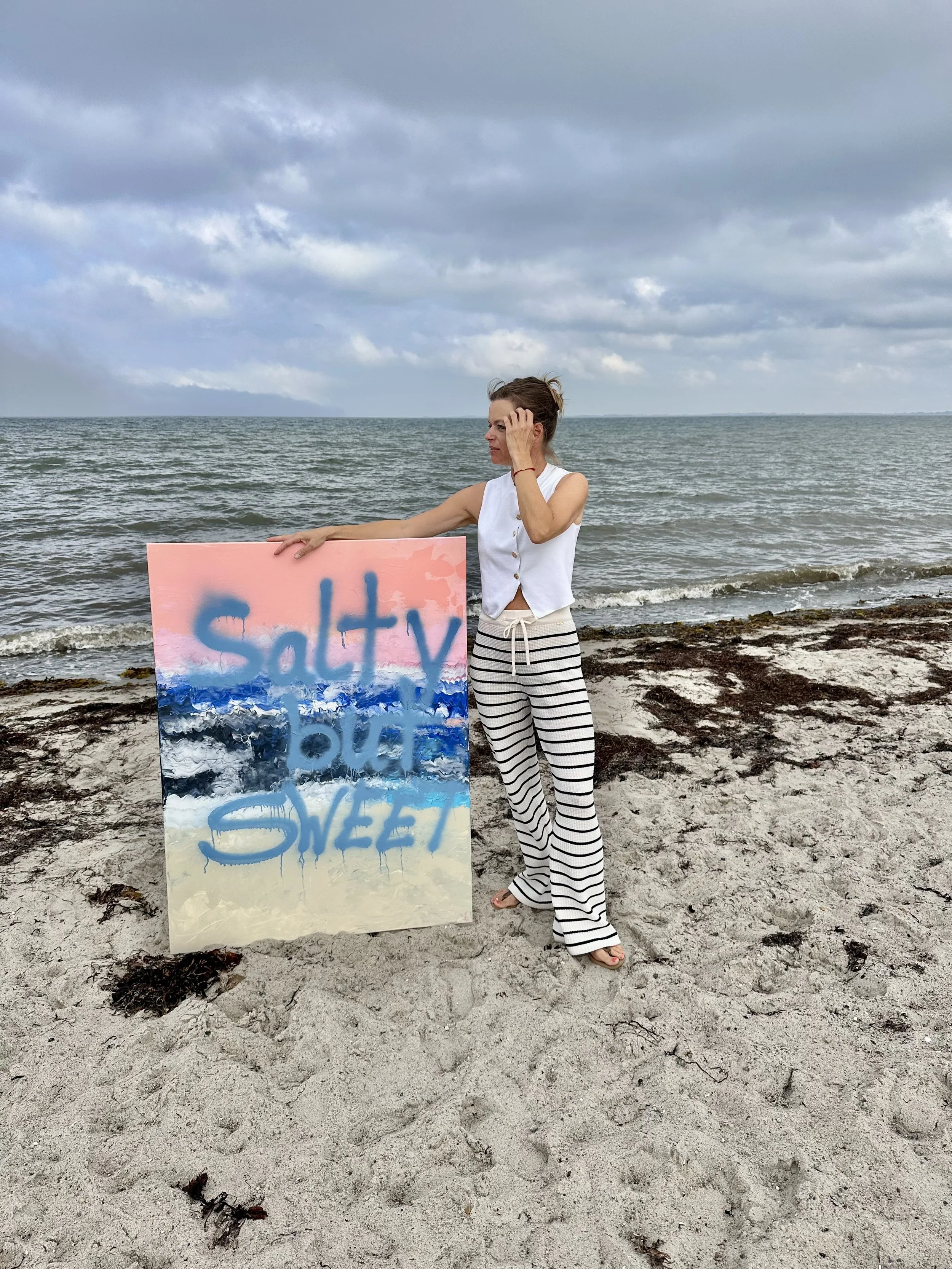 Salty 80x120 - 580€ hängt im Nordish / Fehmarn