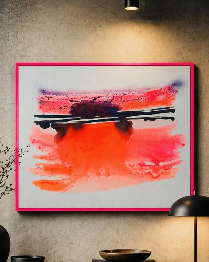 Flowting 50x70 inkl Acryl Rahmen 300€