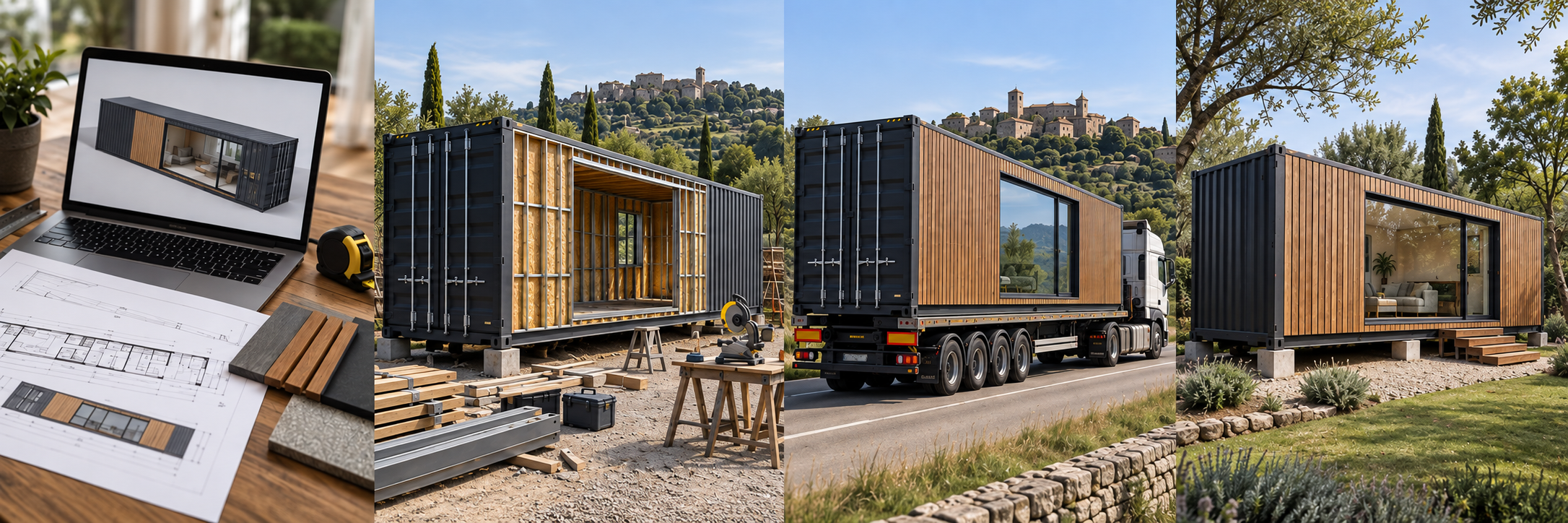 Étapes d’un projet de container aménagé, de la conception à l’installation