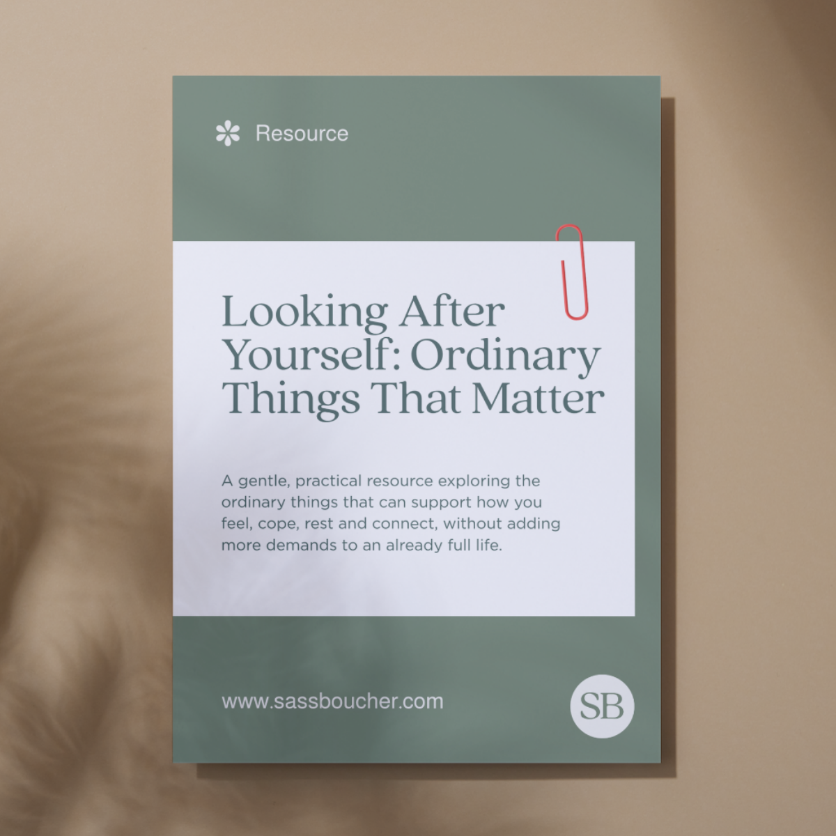 Looking After Yourself: Ordinary Things That Matter