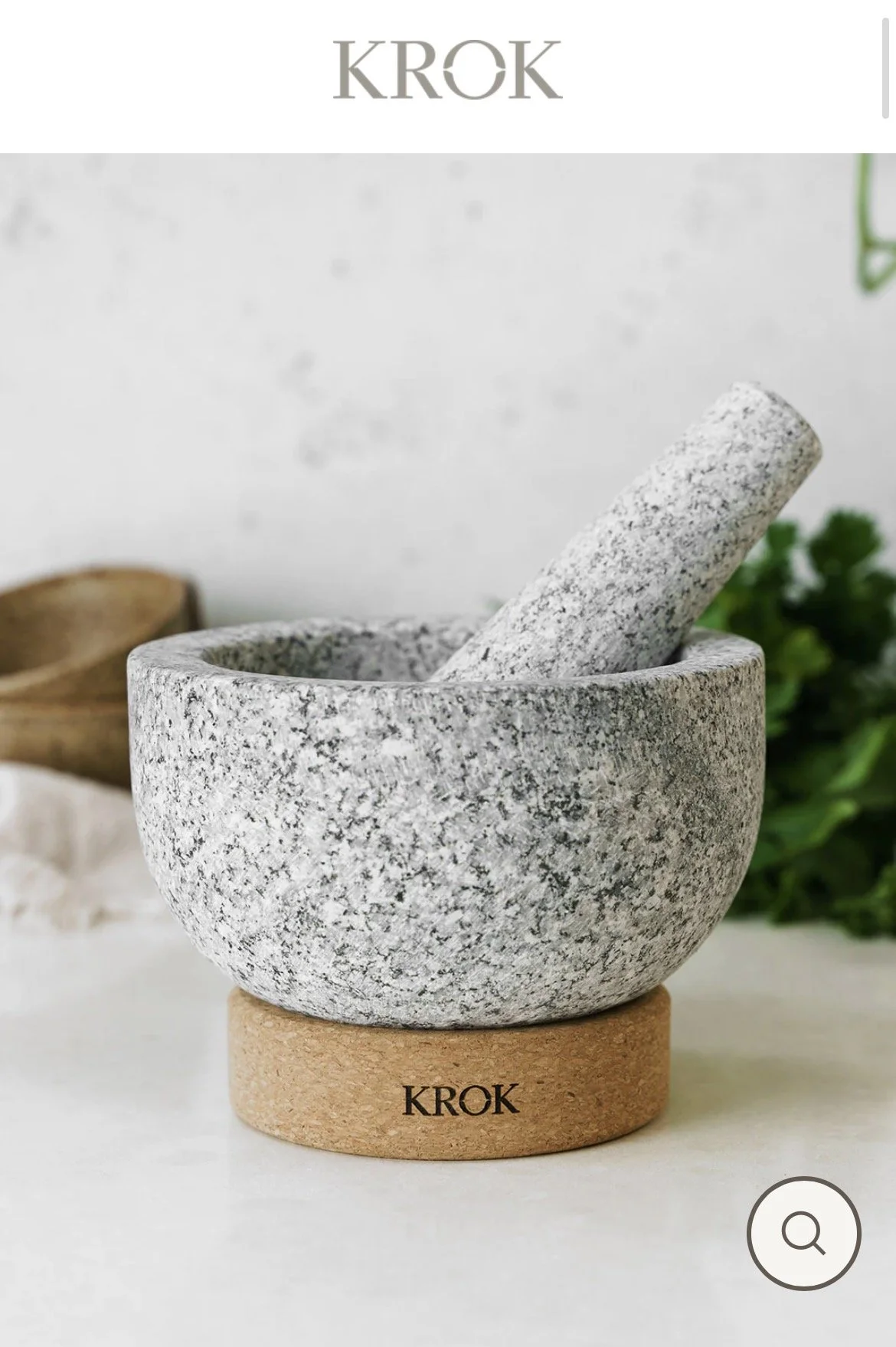 KROK Mortar & Pestle