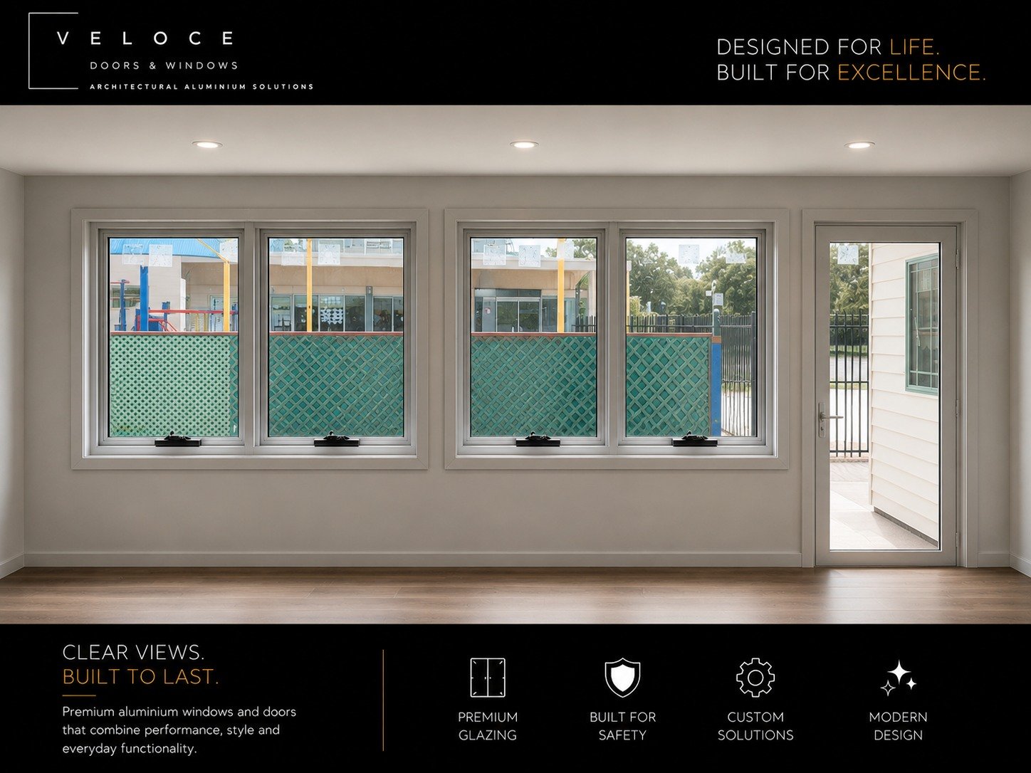 Additional aluminium doors and windows for a schoole allowing for more light and airflow.

Built by Veloce Doors &amp; Windows.

 #AluminiumDoors #ModernDesign #ArchitecturalDesign #IndoorOutdoorLiving #CustomGlazing #VeloceDoorsAndWindows #SpaceTran