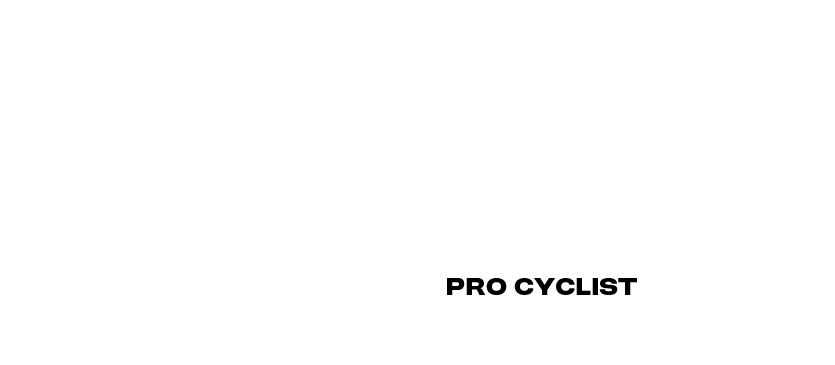 Black and white logo for cyclist Simon Pellaud, featuring the number 33 and the text 'professional cyclist'.
