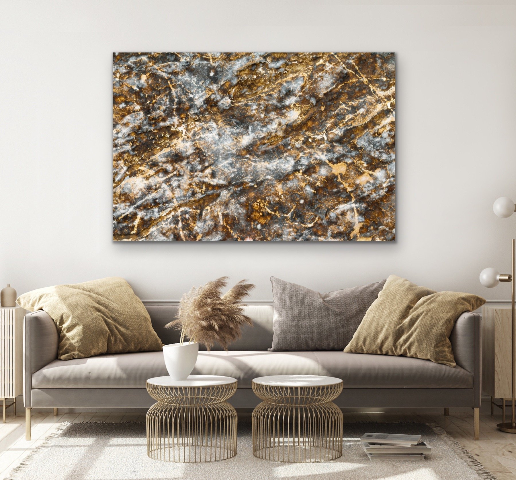 golden fracture-large acyrlic facemounted-astract-wall-art-lounge-1.jpg