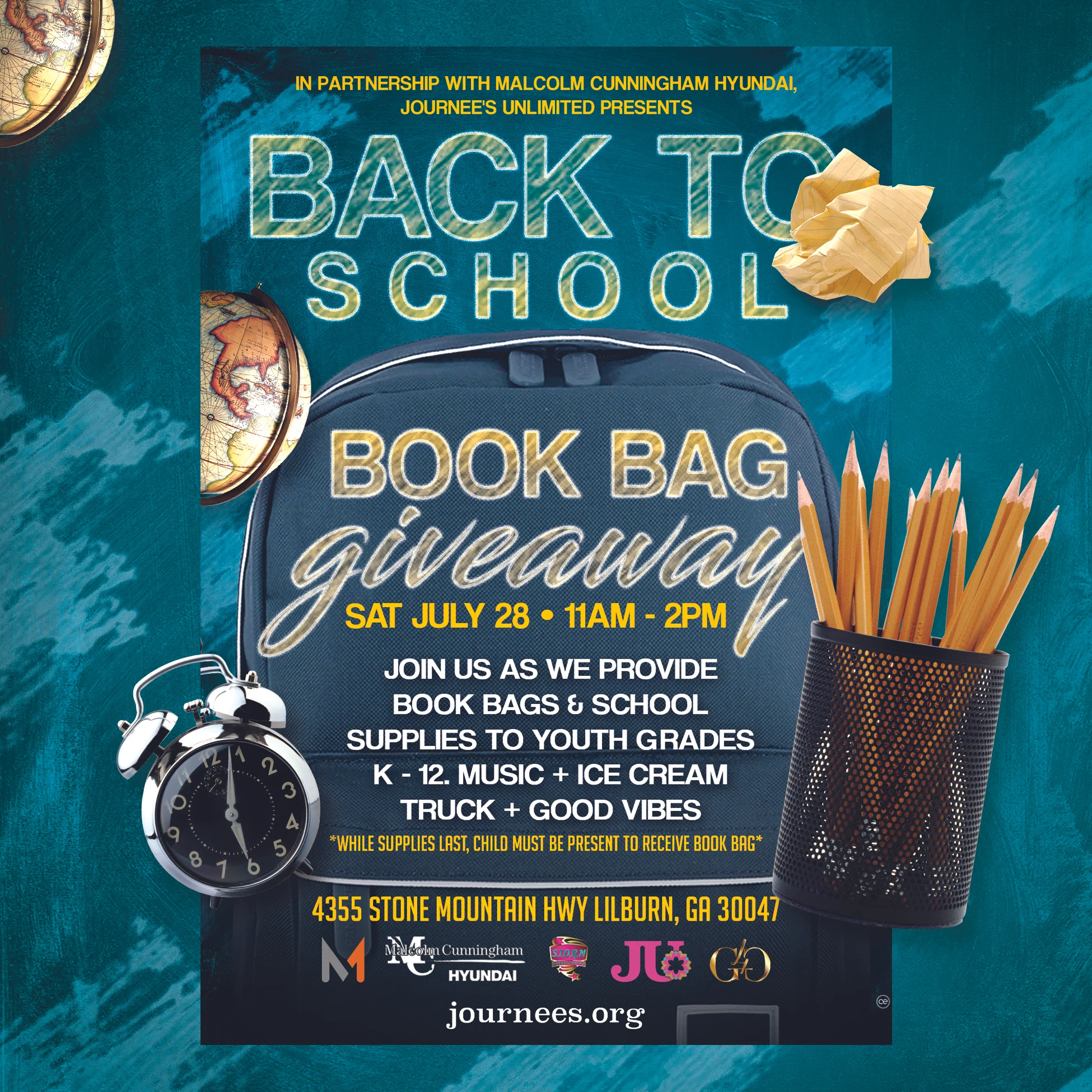 Bookbag + Supplies Giveaway