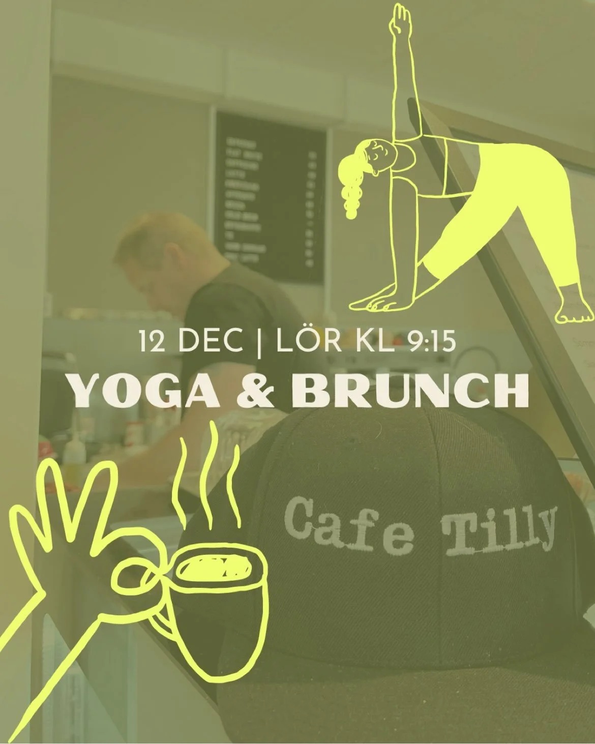 YOGA &amp; BRUNCH

Vi g&ouml;r det igen!! 

Yoga, brunch och en riktigt h&auml;rlig l&ouml;rdagsf&ouml;rmiddag tillsammans!

Vi startar morgonen hos HON. med 75 minuter yoga. Sedan tar vi en kort promenad bort till Caf&eacute; Tilly d&auml;r brunchen