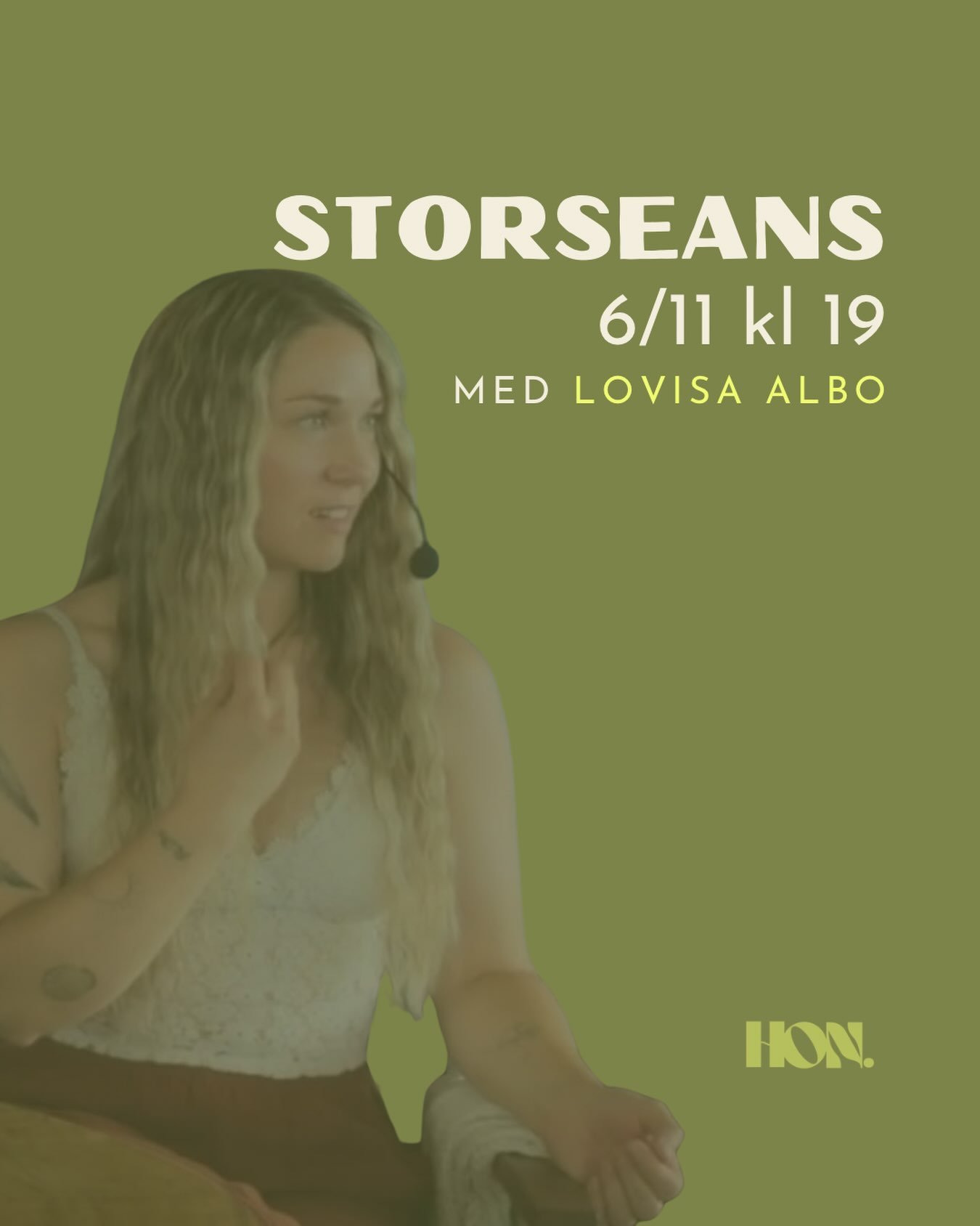STORSEANS MED LOVISA ALBO 

Vi v&auml;lkomnar n&aring;got nytt till HON! N&aring;got som &ouml;ppnar en d&ouml;rr till tron p&aring; n&aring;got mer.

F&ouml;r n&aring;gra &aring;r sedan fick jag H&auml;lsorevolutionen av min fina v&auml;n @fridakris