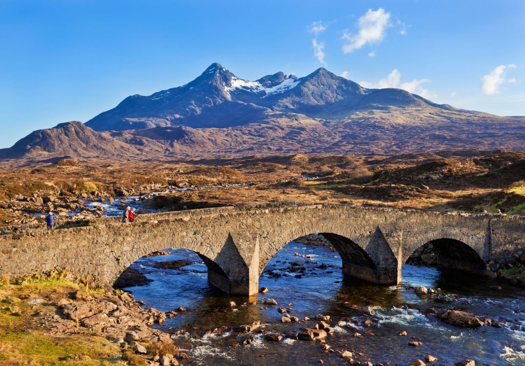 The spectacular Cuillin mountains on Skye