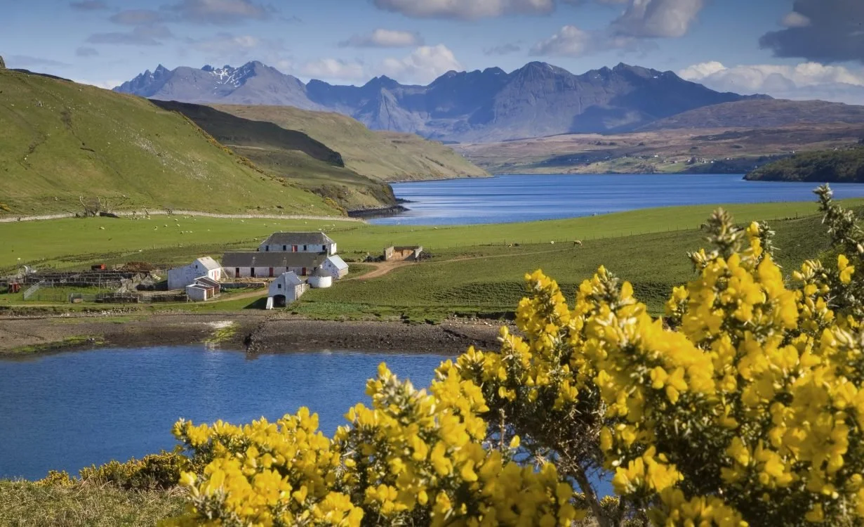 The Cuillen mountains and Skye