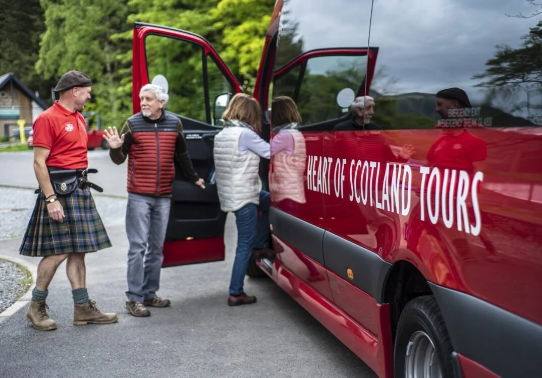 Guide and Wee Red Bus