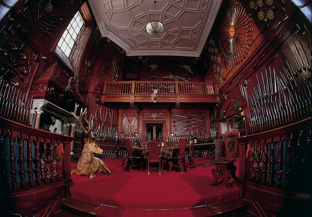 Blair Castle's stunning entrance hall