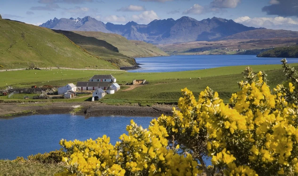 The Cuillin mountains and Skye