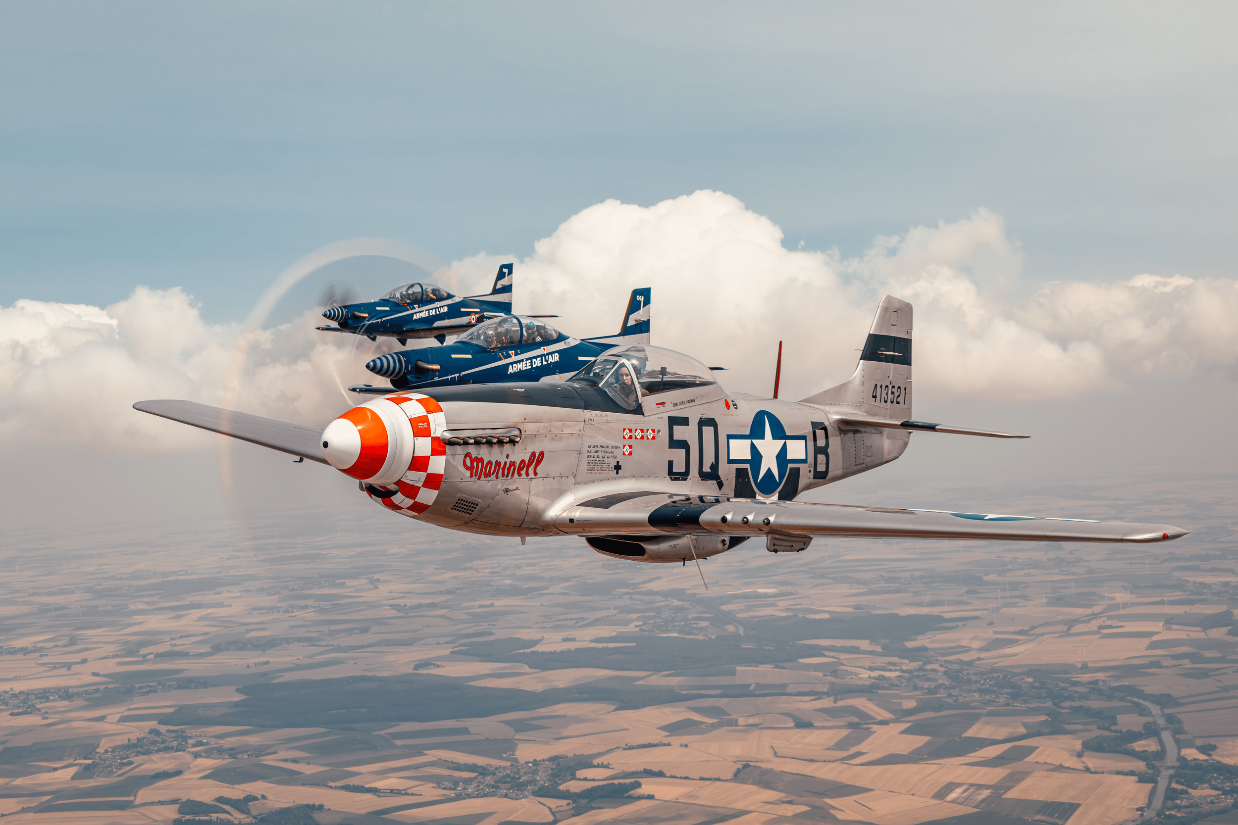 Marinell air to air with Caf & Castel from the French Airforce in the PC21s by Enzo Montech