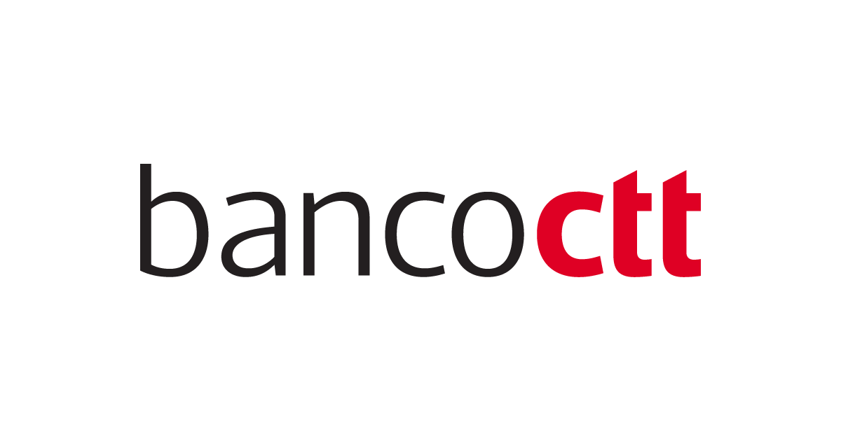 Logo of Banco CTT with the text 'bancott' in black and red on a white background.