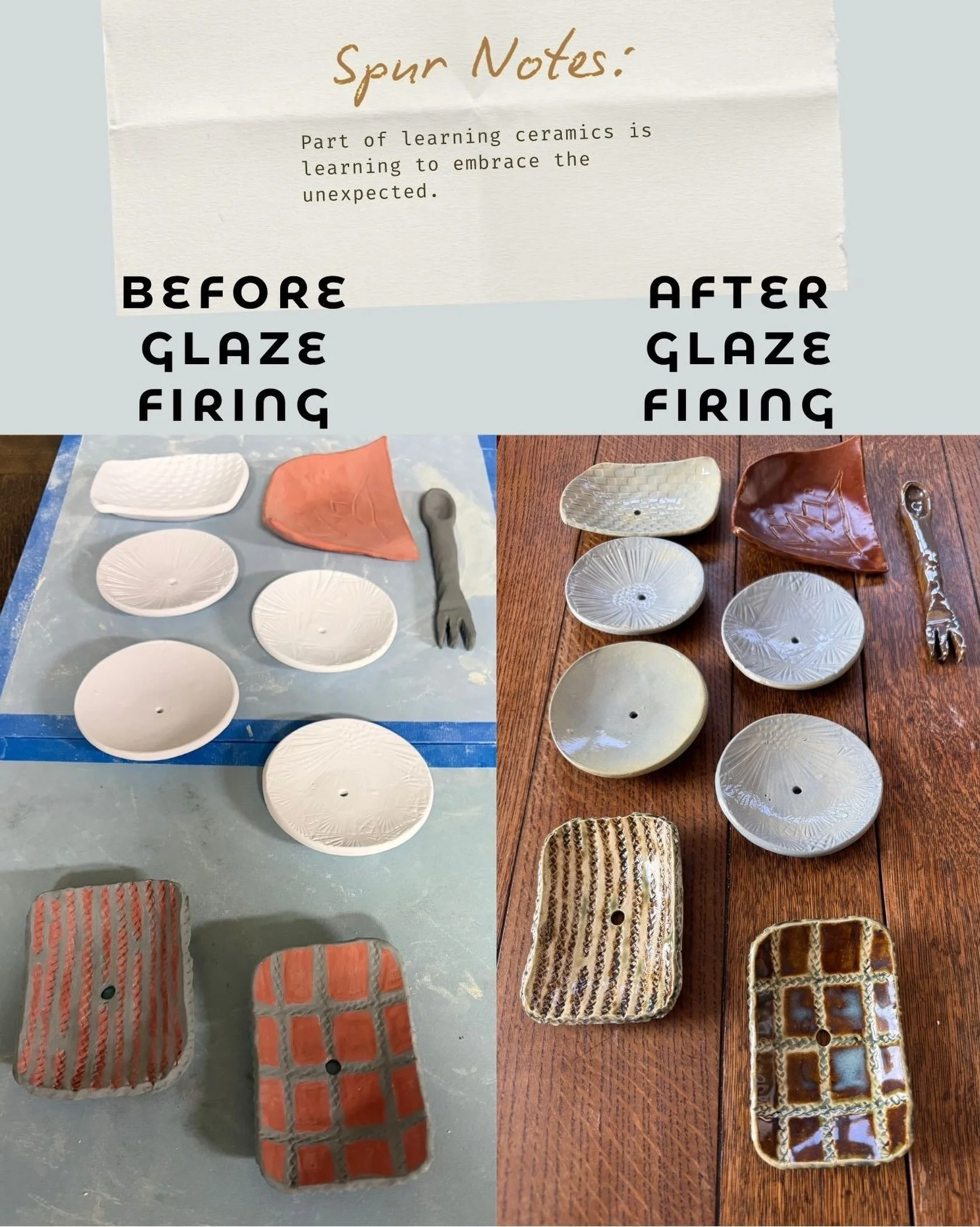 Glaze is chemistry.  What goes into the kiln isn&rsquo;t what comes out. 
That&rsquo;s the fun of it.