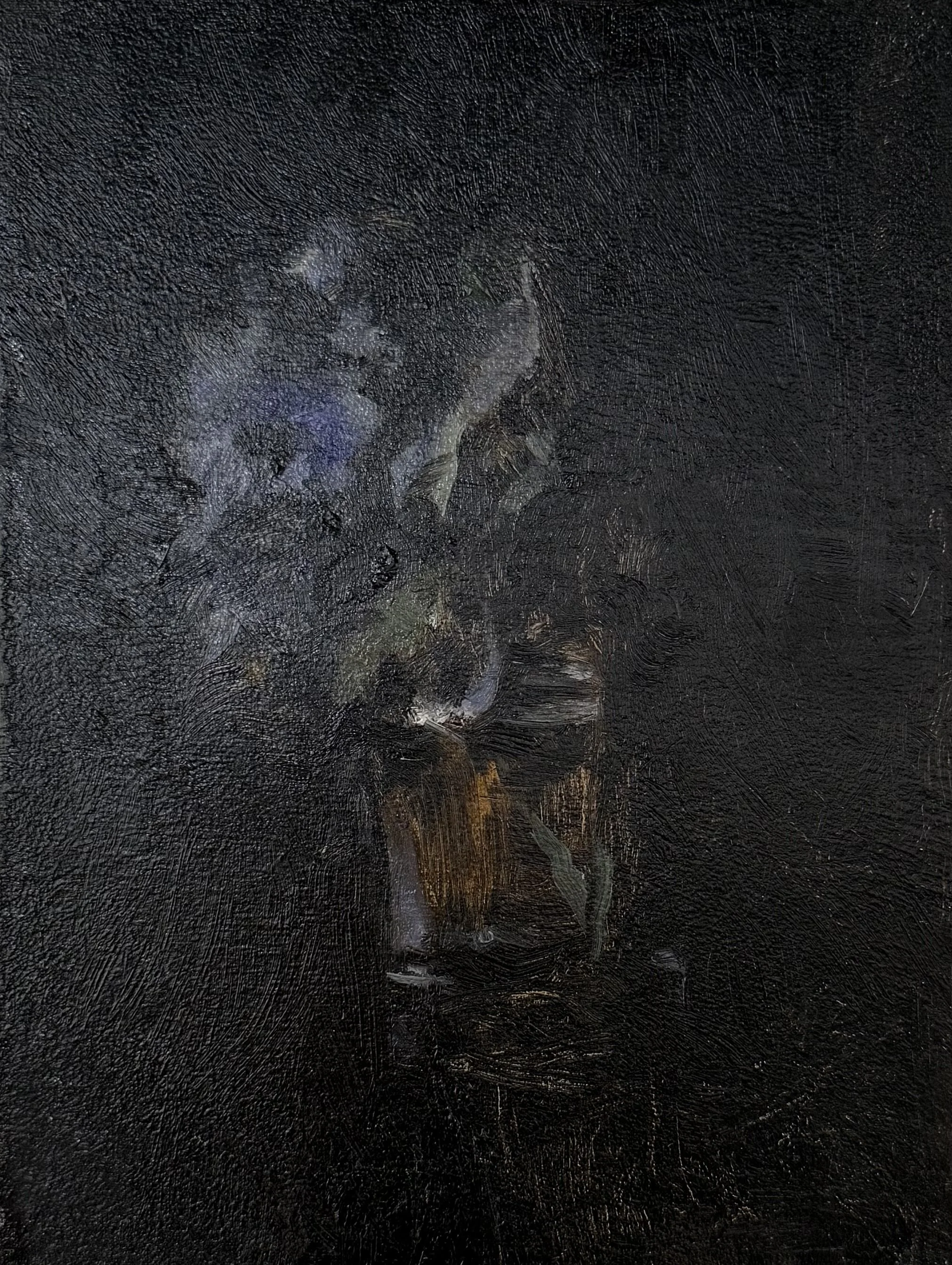Still life (after Toulouse-Lautrec) 20cm x 15cm, oil on wood.