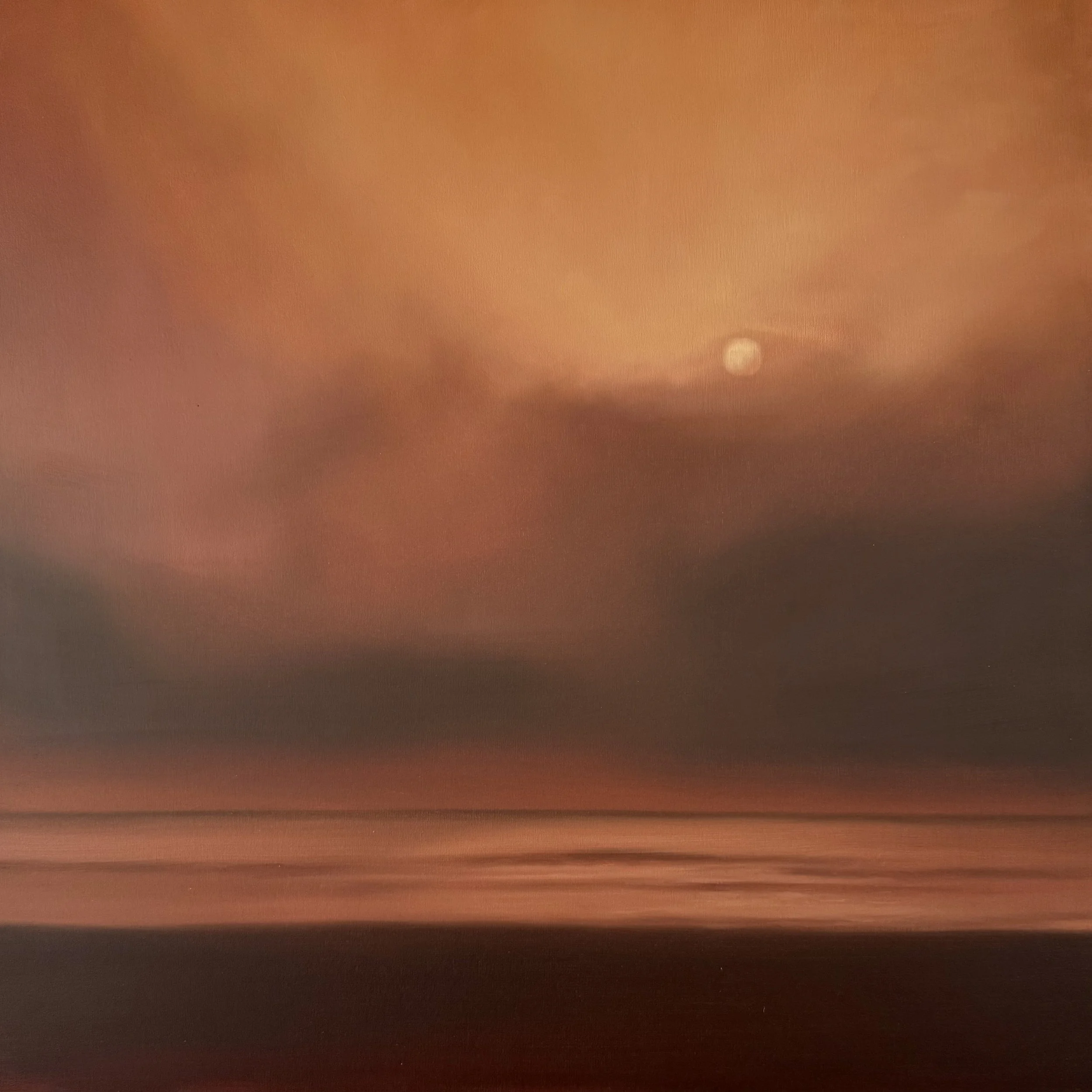 Seascape 60cm x 60cm, oil on wood.