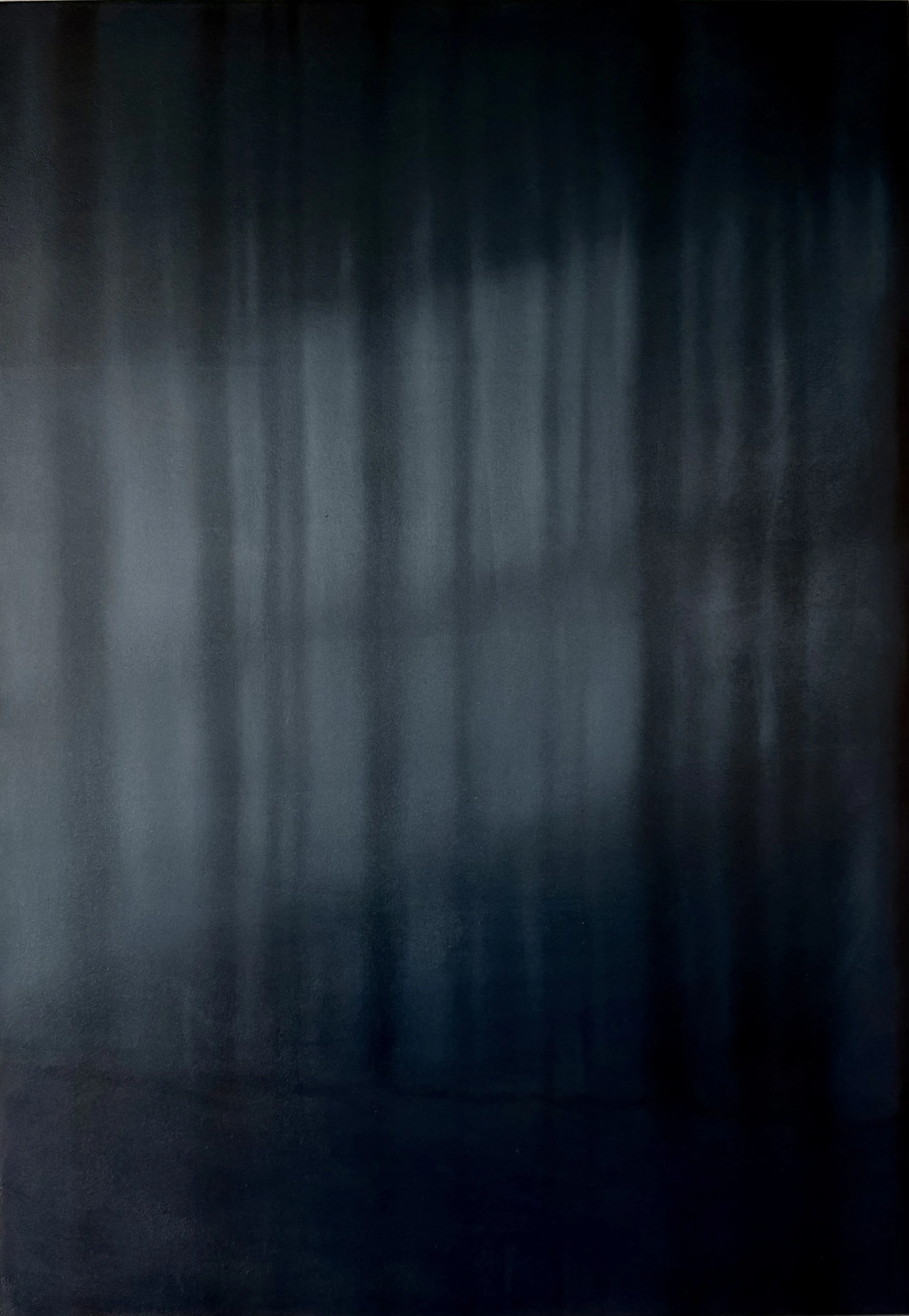Curtain (blue) 100cm x 70cm, oil on wood.