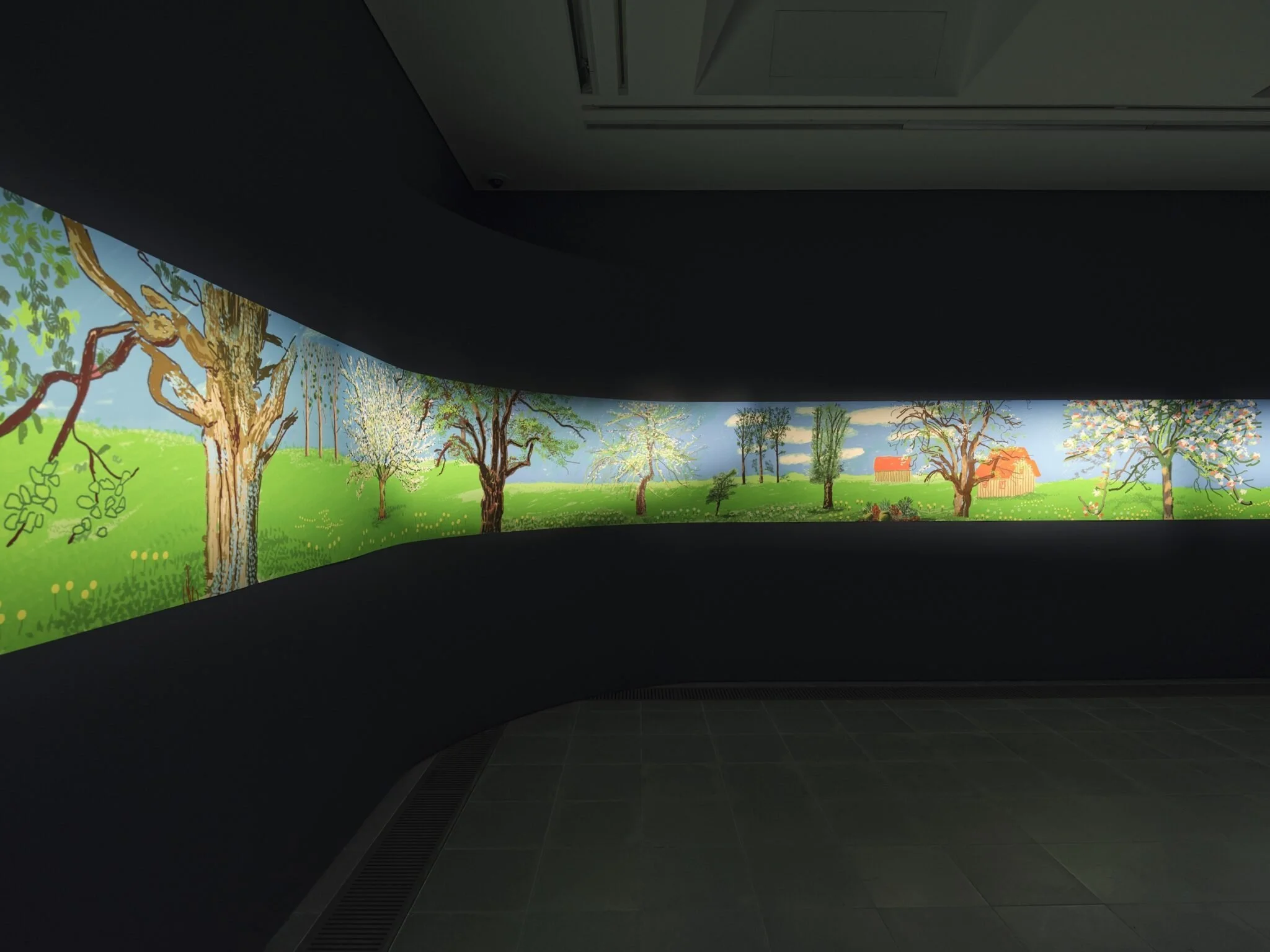 David Hockney: A Year in Normandie and Some Other Thoughts about Painting, installation view, Serpentine North, 2026 © David Hockney. Photo: George Darrell