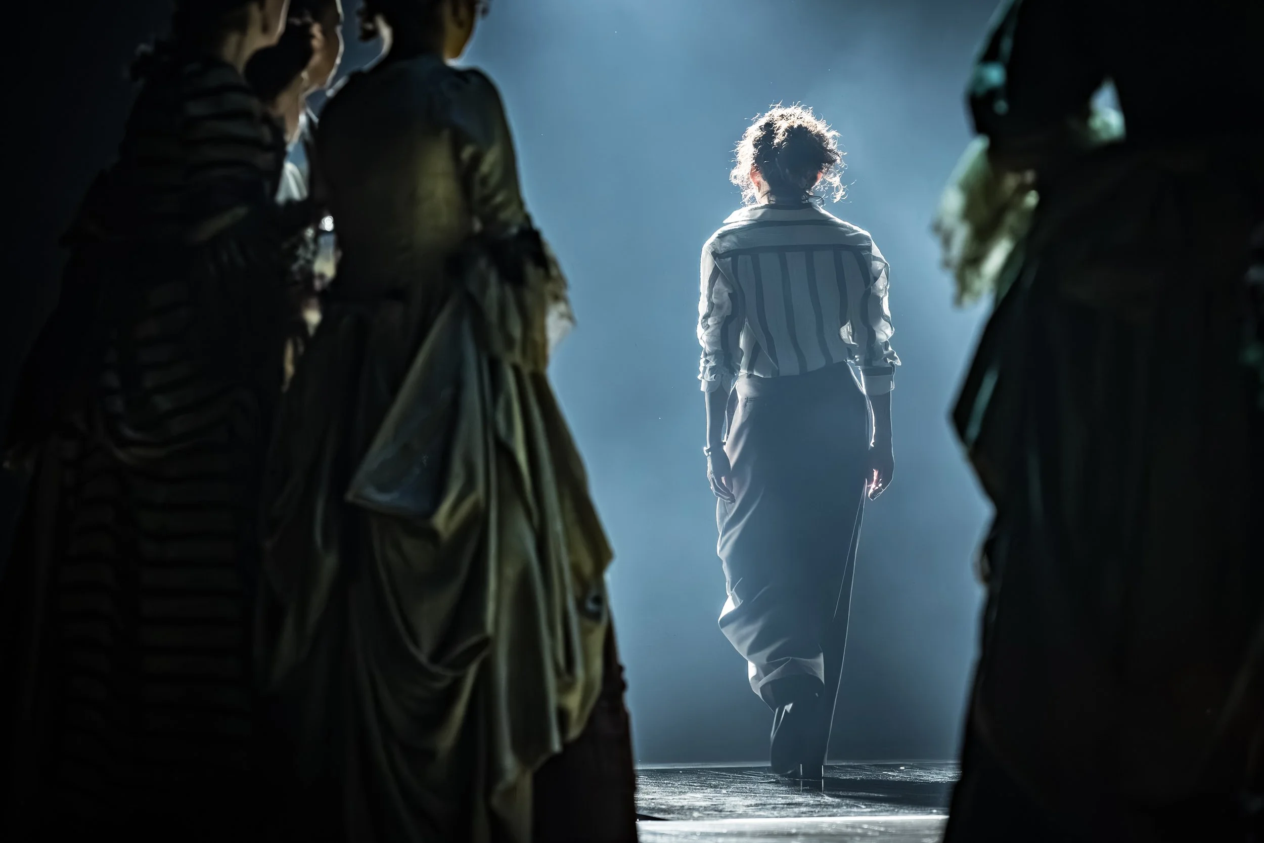 Sandra Oh (Alice) in The Misanthrope at the National Theatre. Photographer Marc Brenner.