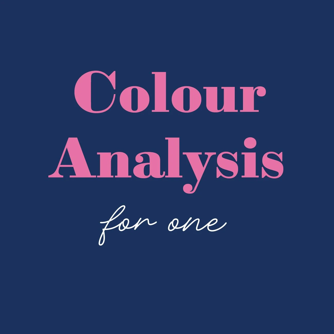 Solo Colour Analysis Session