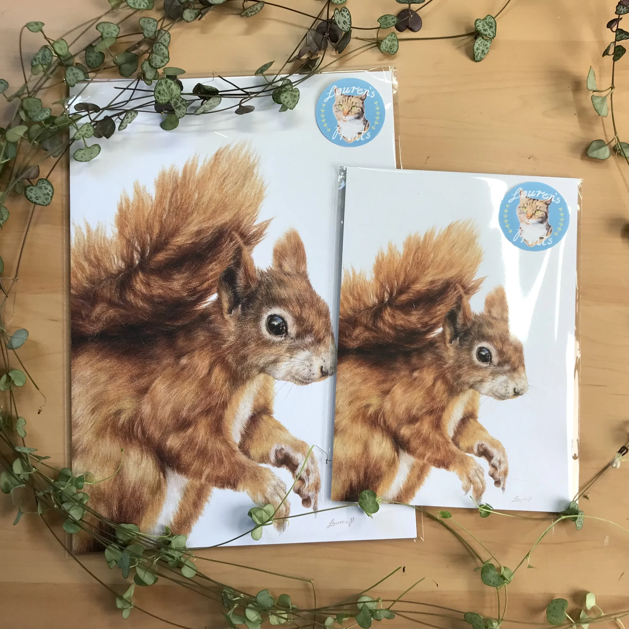 Red Squirrel Print
