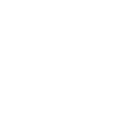 Two white paw prints on a black background.