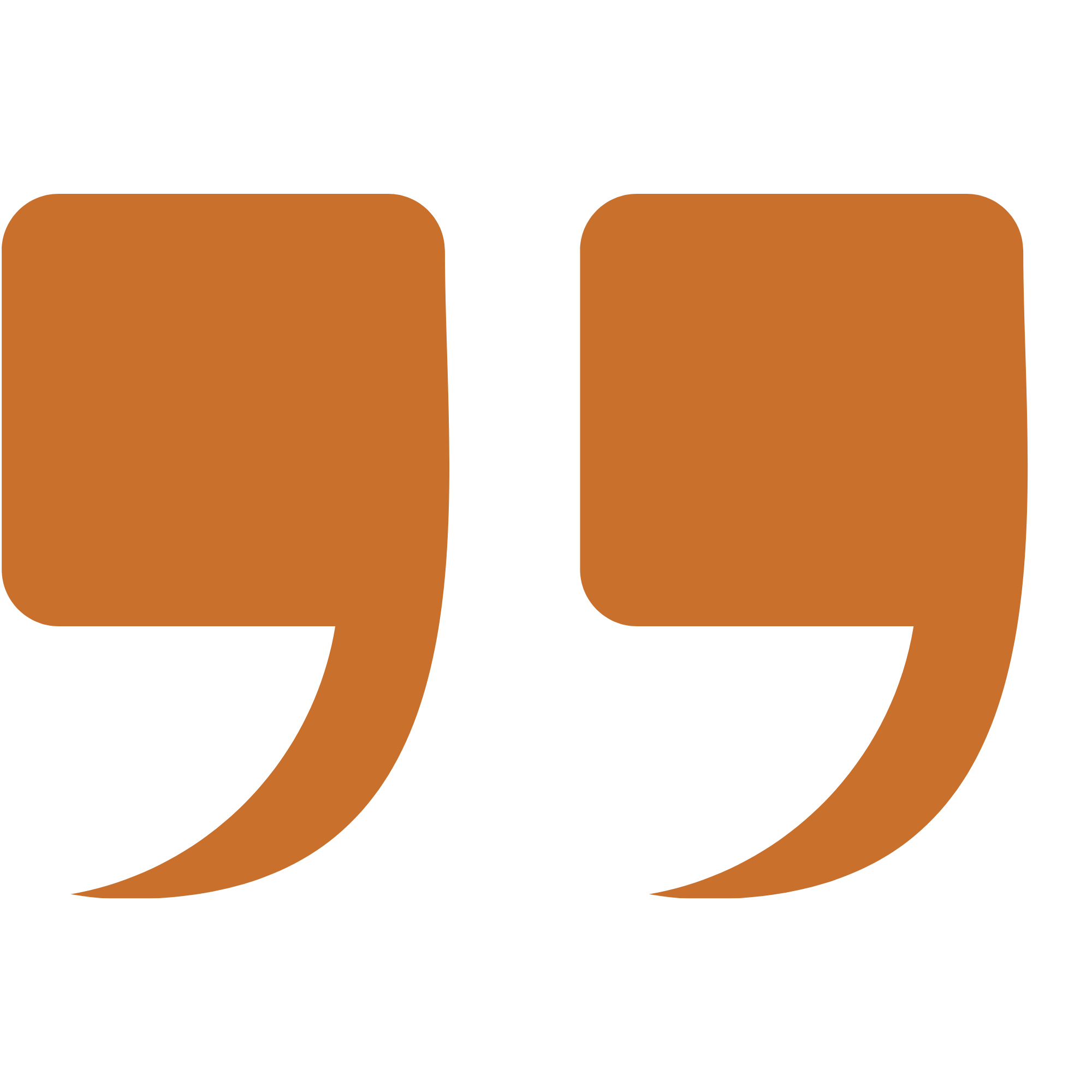 Two speech bubbles in orange, overlapping, with a black background.