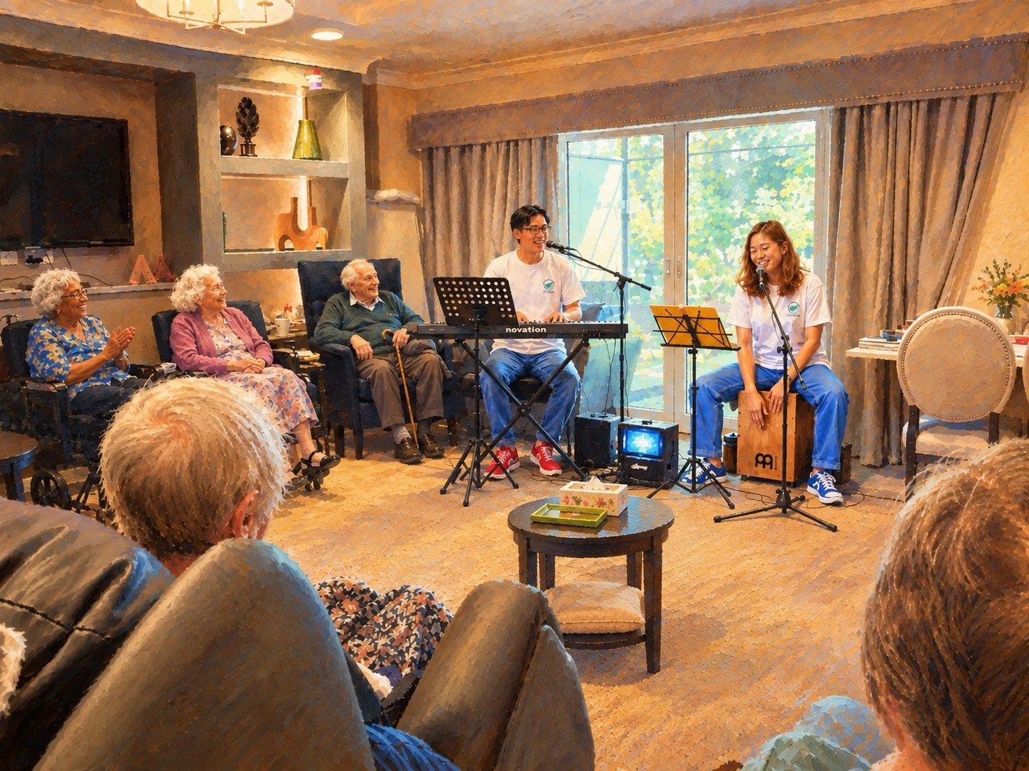 From a quiet room to an encore! 🎤🎶

Last Thursday, we ran a session that started softly and ended with the whole room singing together. It was amazing to watch the room transform throughout the morning:

✨ Quiet listening turning into gentle sways

