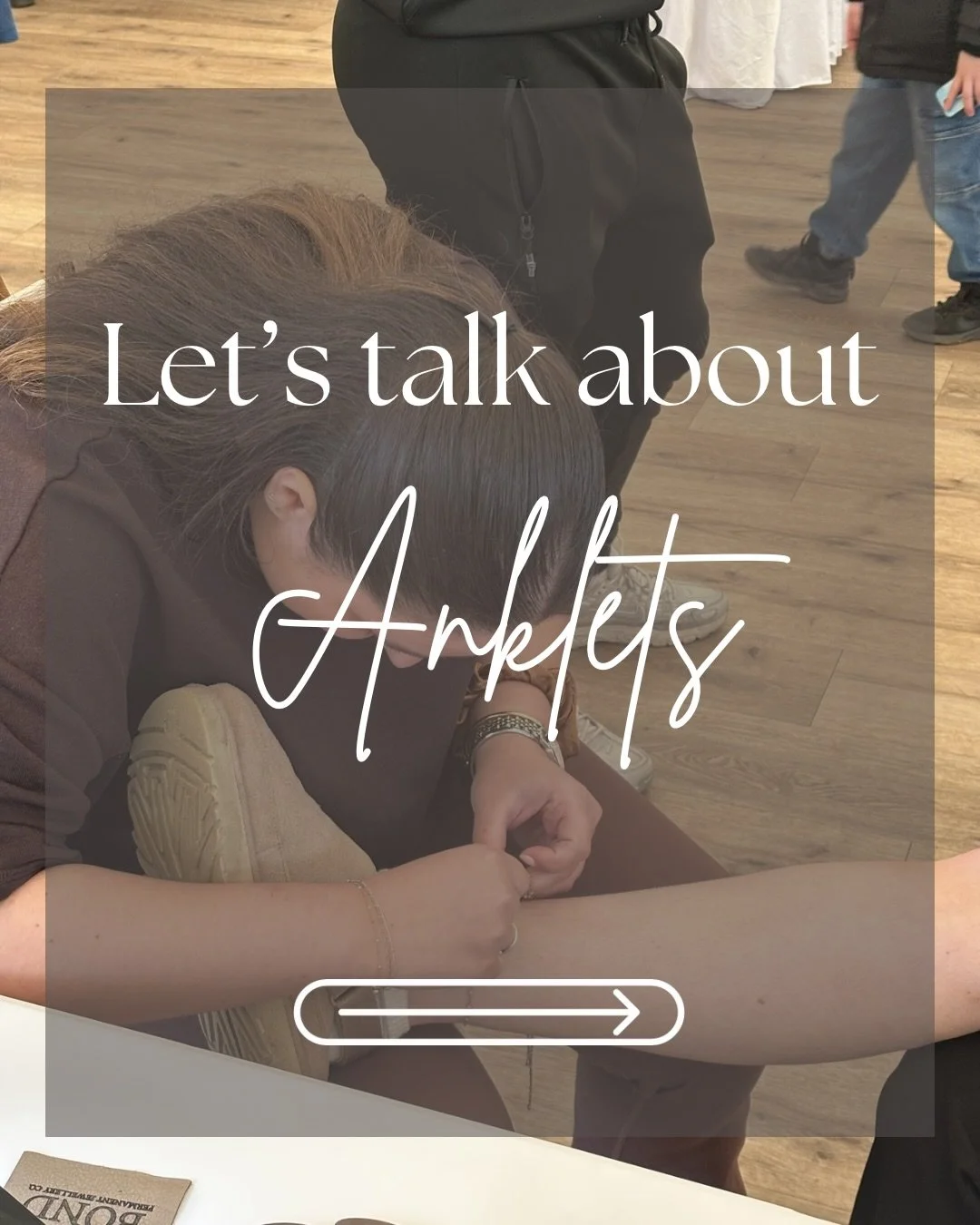 Anklet season is incoming ☀️

We will always be real with you &amp; share our best advice! 

Anklets are a beautiful addition to your permanent jewellery collection ✨ 

We will help you choose the best chains &amp; charms for year-round wear, making 