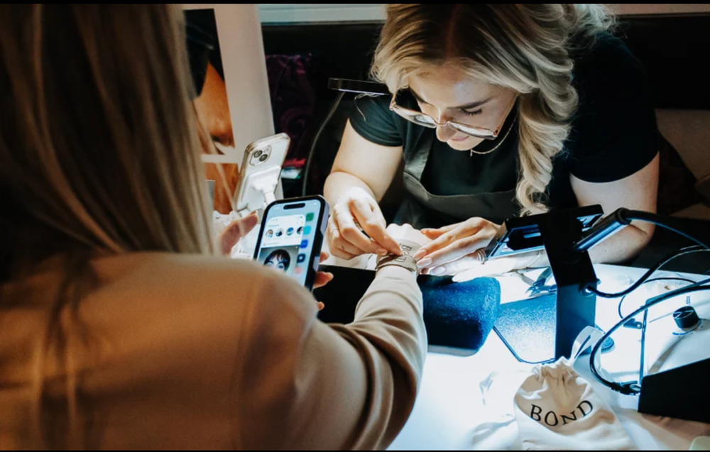 BOND permanent jewellery PR event activation