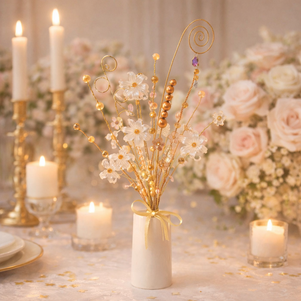 Bouquet printanier  Dominante Doré