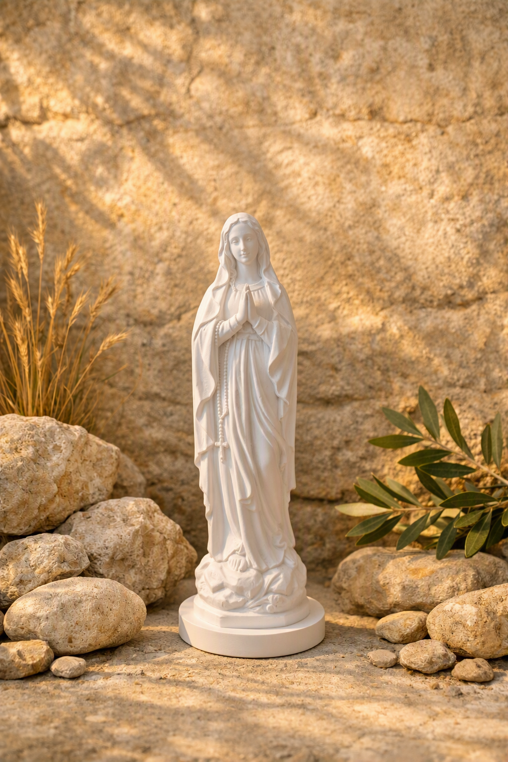 Statuette Vierge Marie Blanche