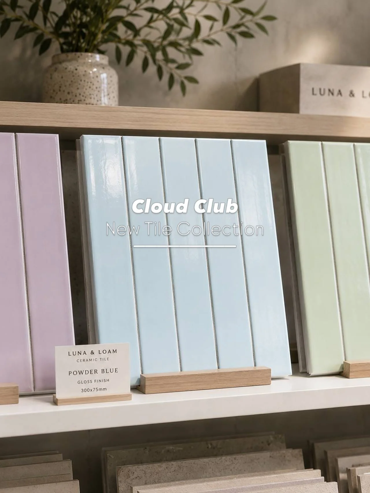 Meet CLOUD CLUB ☁️ our sweetest tile collection yet!

A palette of six soft pastel hues designed to bring a little more joy, charm, and whimsy into everyday spaces. Think cotton-candy mornings, powder blue skies, pistachio gelato, and the kind of col